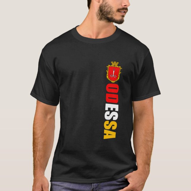 Camiseta Odessa Ucrânia: Bandeira do Presente de Odesa Orgu (Frente)