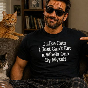 Camiseta Odiador de Gatos Engraçado Humor Negro Não Posso C