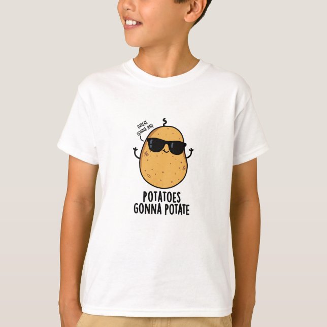 Camiseta Odiadores vão odiar batatas vão plantar Comida (Frente)