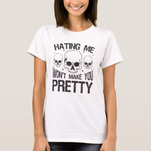Camiseta Odiar-Me Não Te Fará Bonito Céu Engraçado