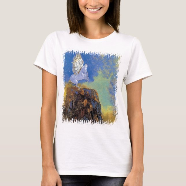 Camiseta Odilon Redon Pégaso - Simbolismo da Mitologia Greg (Frente)