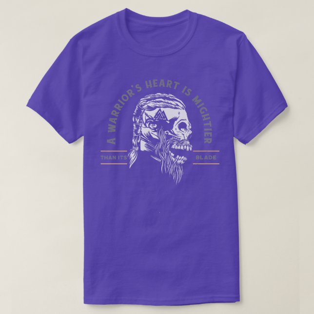 Camiseta Odin Bearded Skeleton Viking  (Frente do Design)