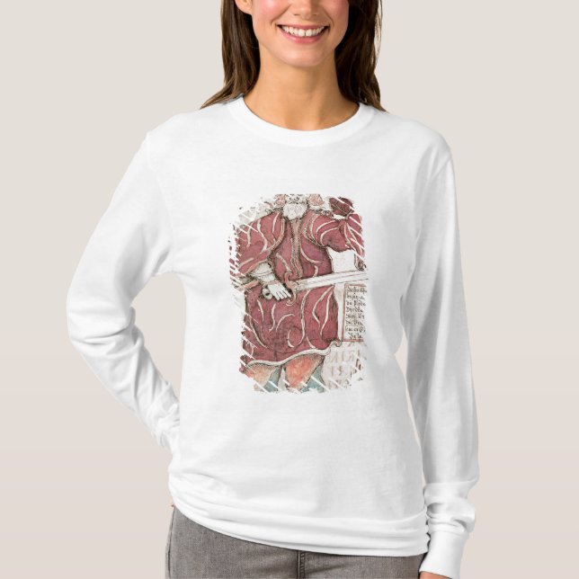 Camiseta Odin, com seus dois corvos, Hugin e Munin (Frente)