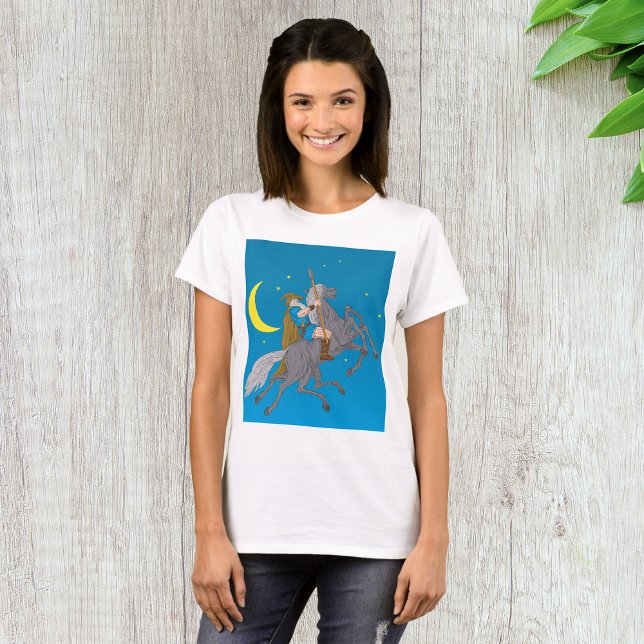 Camiseta Odin Riding Sleipnir Norse Mythology Vivendo Deus (Criador carregado)