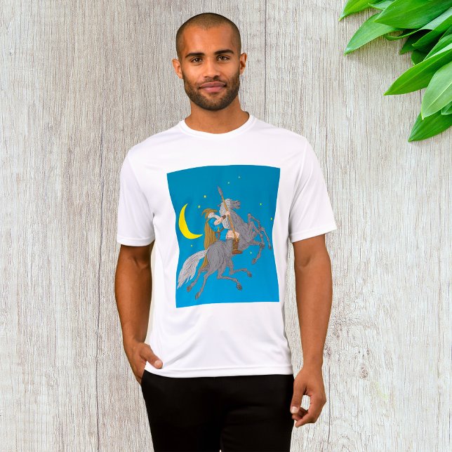 Camiseta Odin Riding Sleipnir Norse Mythology Vivendo Deus (Criador carregado)