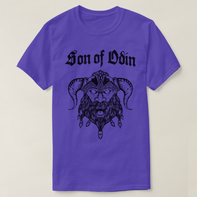 Camiseta Odins Son Viking Warrior Nordmann Bart (Frente do Design)