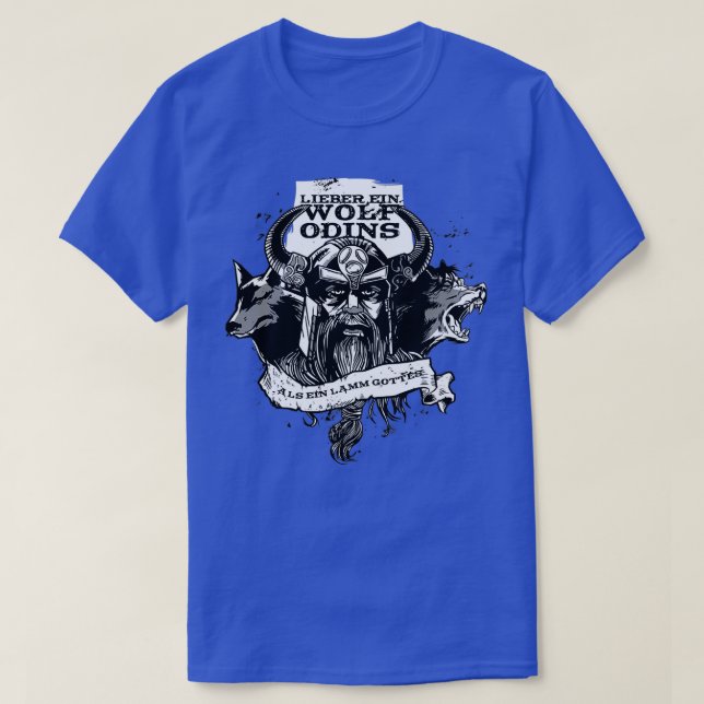 Camiseta Odinx27s Vikings Wolf (Frente do Design)