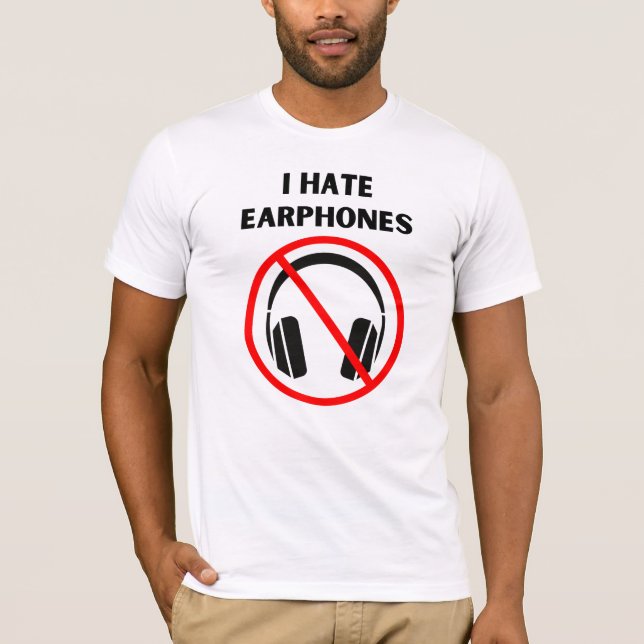 Camiseta Ódio a Fones de Ouvido (Frente)