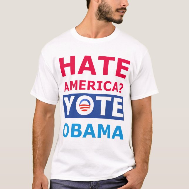 Camiseta Ódio Obama? Anti T engraçado de Obama (Frente)