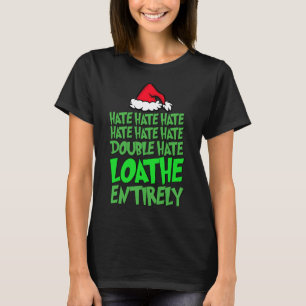 Camiseta Ódio Ódio, Ódio Duplo Ódio Aludibria Natal Totalme