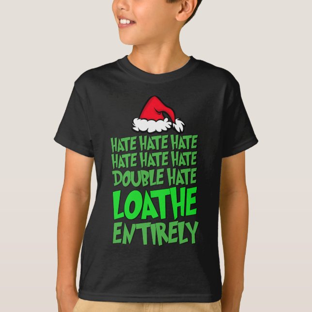 Camiseta Ódio, ódio, ódio, ódio, ódio, amor, Natal completa (Frente)