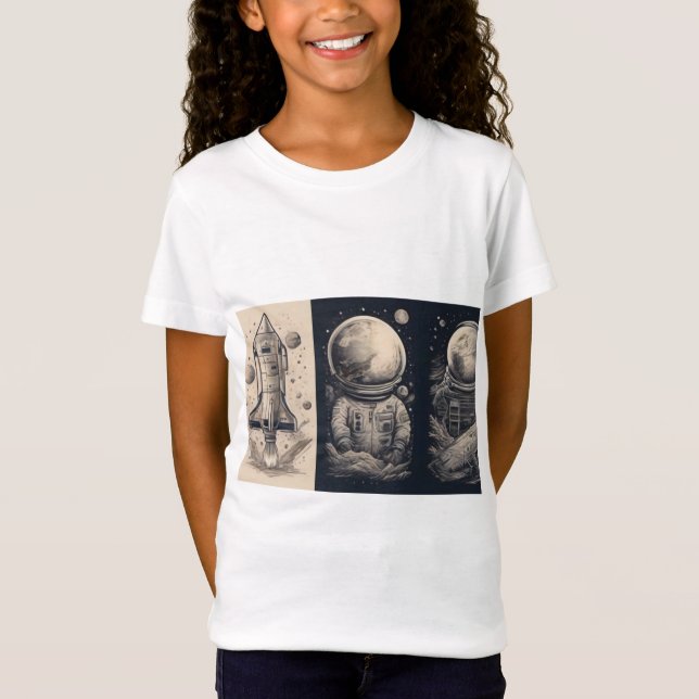 Camiseta Odisseia Cósmica: Tshart Silhouettes Celestial (Frente)