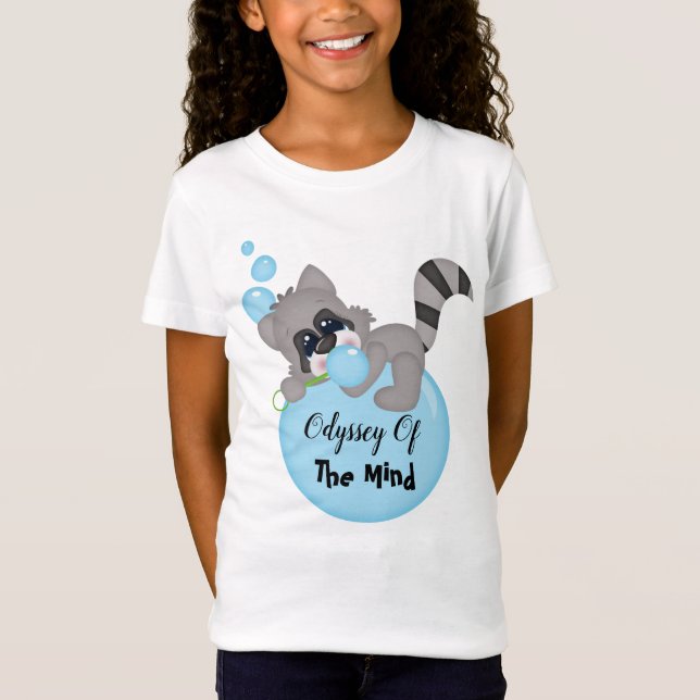 Camiseta Odisseia Do Guaxinim Da Mente (Frente)