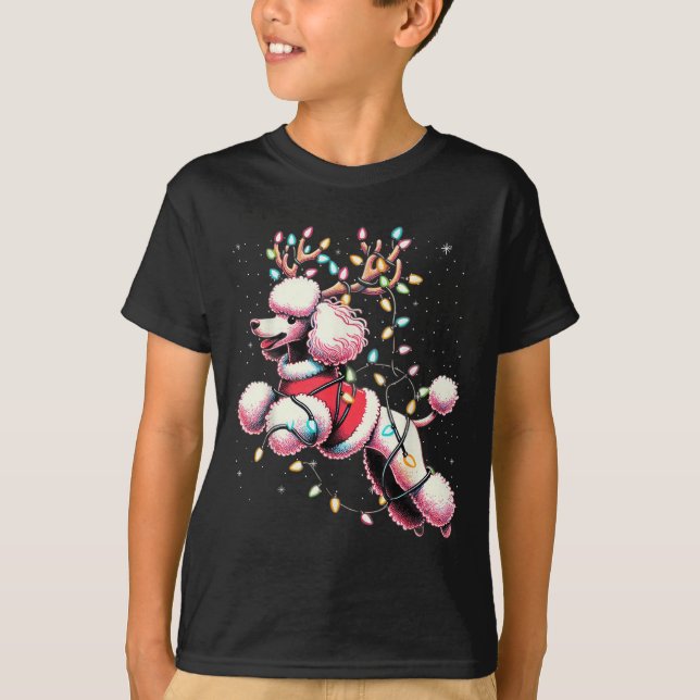 Camiseta Odle Santa Christmas Tree Lights, Funny Ugly Pajam (Frente)