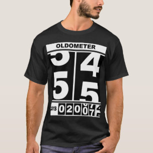 Camiseta Odômetro 65º Aniversário Piada Milestone Hodômetro