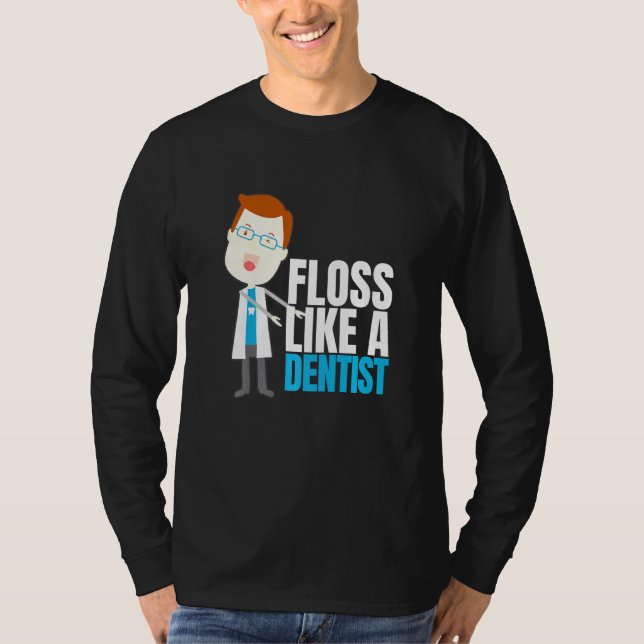 Camiseta Odontologia Apenas Fio Dental Assistente Den (Frente)