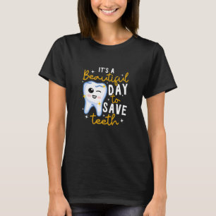 Camiseta Odontologia É Um Belo Dia Para Salvar Teet