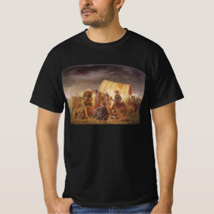 Camiseta Oeste Americano Antigo, Conselho na Pradaria por R