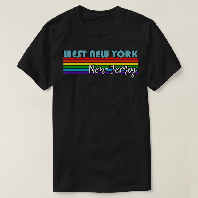 Camiseta Oeste de Nova Iorque, Orgulho de Nova Jersey, West (Frente do Design)