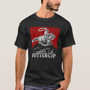Camiseta Oeste do País Cowboy Cavalgando sela de cavalos