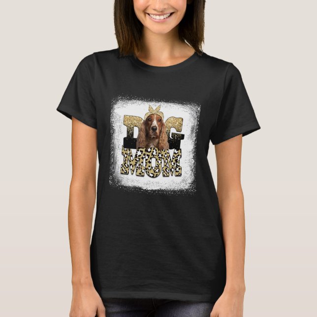 Camiseta Oeste Leopardo Inglês Springer Espanhol Mãe Mothe (Frente)
