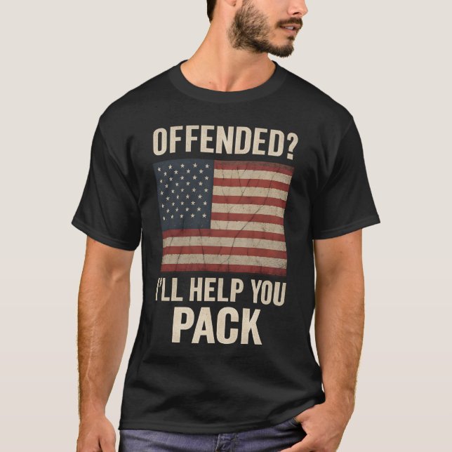 Camiseta Ofendido Eu Vou Ajudar Você a Embalar (Frente)