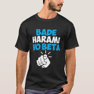 Camiseta Oferecem o beta Hindi Meme de Harami Ho
