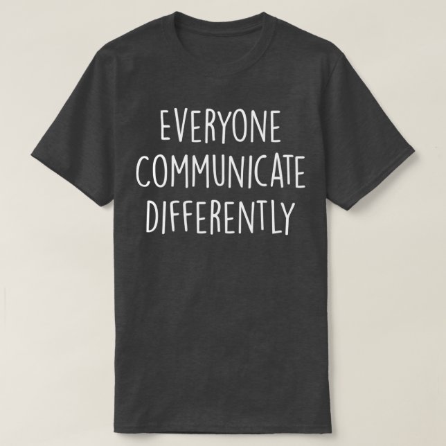 Camiseta Oferecer Suporte à Consciência do Autismo Todos Co (Frente do Design)