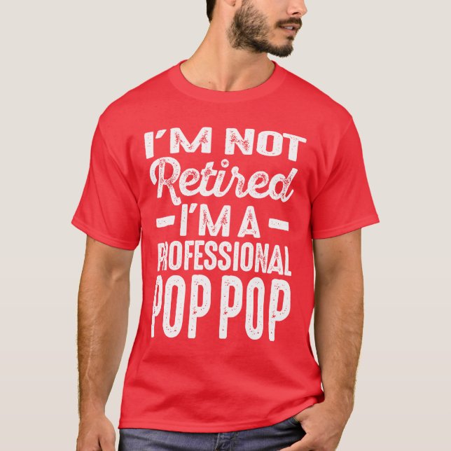 Camiseta Oferta de Aposentadoria de Pop Profissional de Men (Frente)