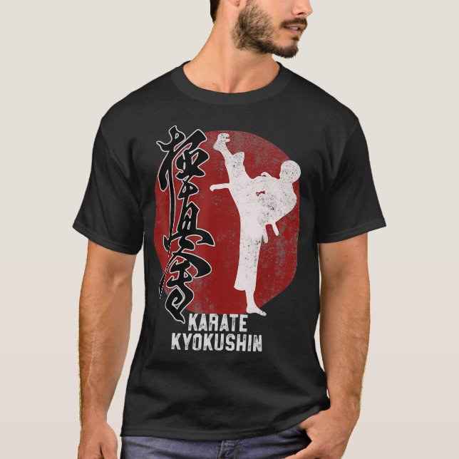 Camiseta Oferta de Arte Marcial de Kyokushin Karate Japonês (Frente)