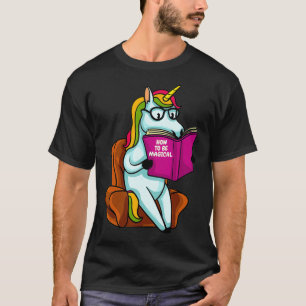 Camiseta Oferta De Bibliotecário Do Unicórnio Para Um Livro