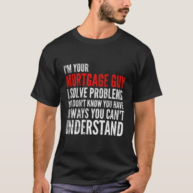 Camiseta Oferta De Cara De Hipotecas Engraçada Para O Empré (Frente)