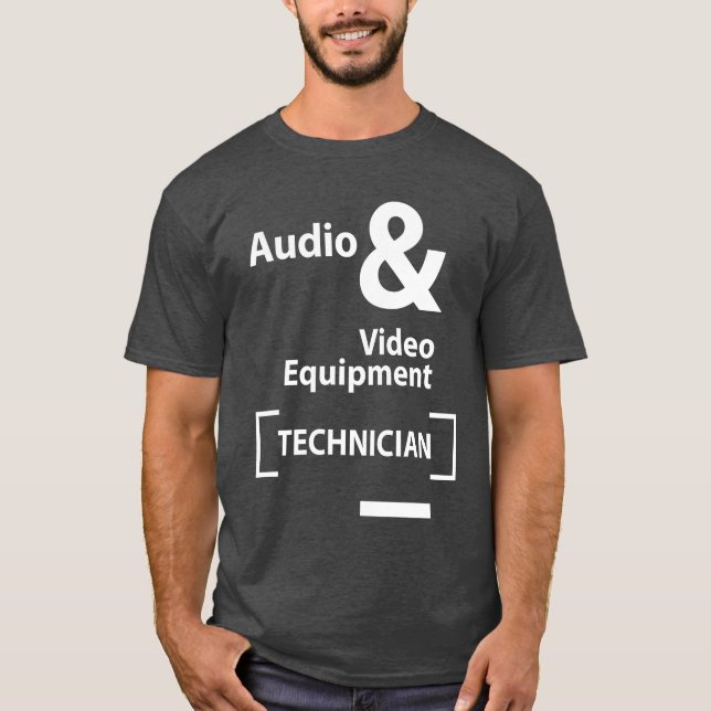 Camiseta Oferta de Cargo do Técnico de Equipamento de Áudio (Frente)