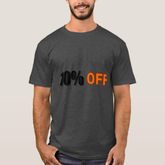Camiseta "Oferta de desconto - 10% DESLIGADO