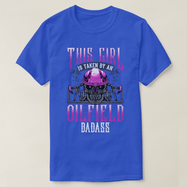 Camiseta Oferta de Drill de Óleo para Namorada de Esposa do (Frente do Design)