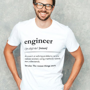 Camiseta Oferta de Engenharia Engraçado de Definição de Eng