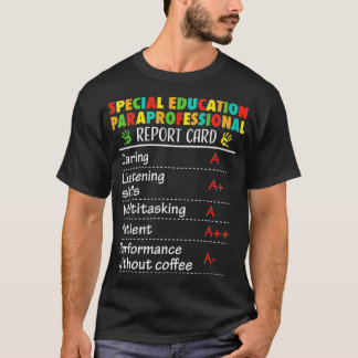 Camiseta Oferta de Ensino Especial Engraçado Paraprofission
