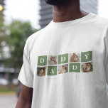 Camiseta Oferta de fotos e Dias de os pais felizes para a C<br><div class="desc">Uma foto moderna de colagem é uma forma criativa de celebrar e honrar alguém especial em sua vida, como seu pai, em Dia de os pais. Implica reunir várias fotos e organizá-las de forma visualmente atraente para criar uma composição coesa e significativa. Para criar uma foto moderna de colagem para...</div>