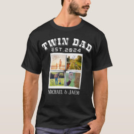 Camiseta Oferta De Fotos E Pai Twin De Texto