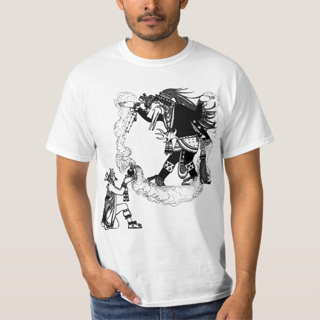 Camiseta Oferta de Montezuma de Arte do México Antigo (Frente)
