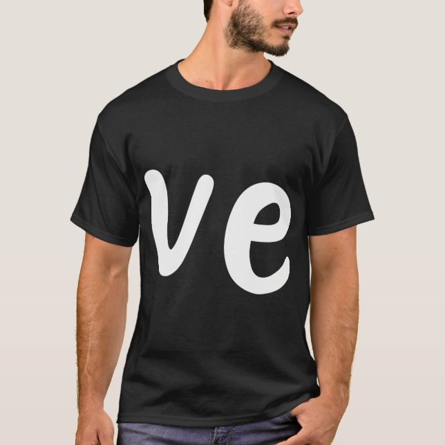 Camiseta Oferta De Saída De Casal Correspondente Ao Dia de  (Frente)
