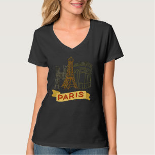 Camiseta Oferta de souvenir da cidade de Paris para homens 