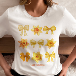 Camiseta Oferta de suporte do Daffodil Coquette de Consciên