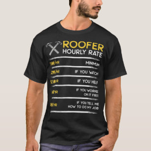 Camiseta Oferta de telhado de empreiteiro engraçado de tax