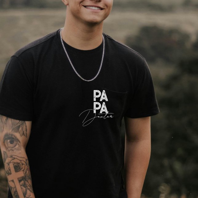 Camiseta Oferta De Tendência Para Nome Personalizado Do Pai (Criador carregado)