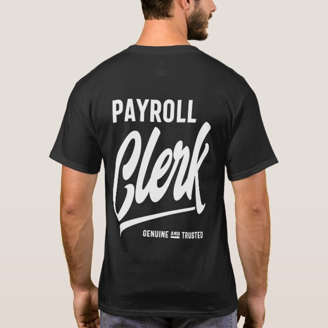 Camiseta Oferta de Título de Cargo do Folheto de Pagamento (Verso)