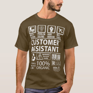 Camiseta Oferta de Trabalho Certificado de Multitarefa do A