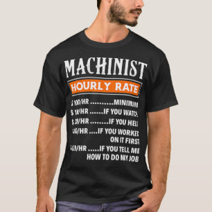 Camiseta Oferta de Trabalho Machinistas Engraçados por Taxa