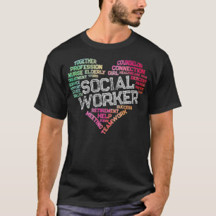 Camiseta Oferta de Trabalho Social de Palavra de Trabalho e