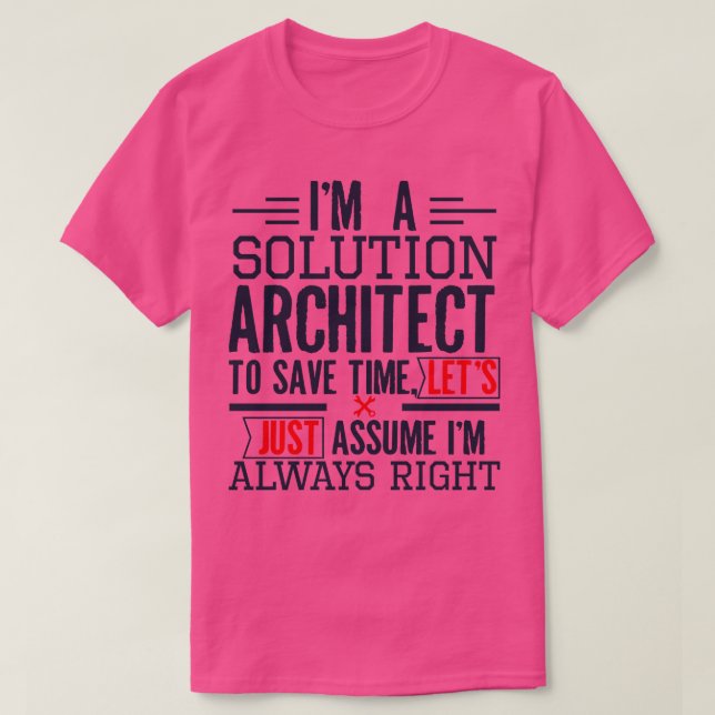Camiseta Oferta do arquiteto engraçado da solução (Frente do Design)